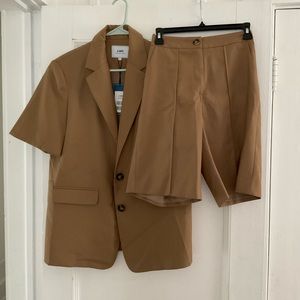 Jing Shirt Sleeve Blazer and pants set